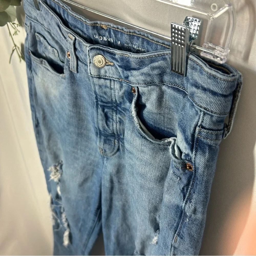 Old Navy | High Rise OG Straight Leg Distressed Jeans Women’s Size 8 - Picture 4 of 12